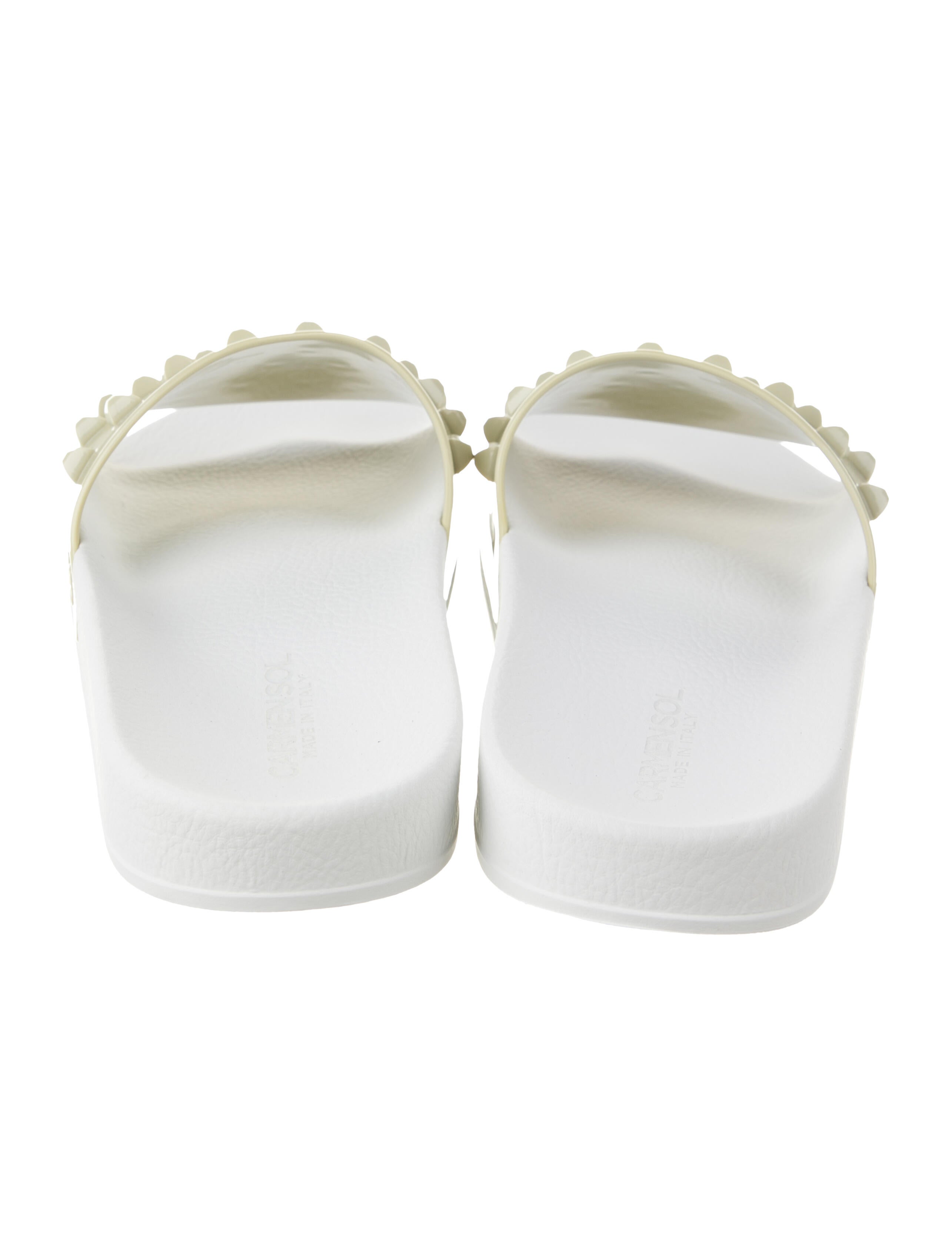 Carmen Sol Rubber Studded Accents Slides